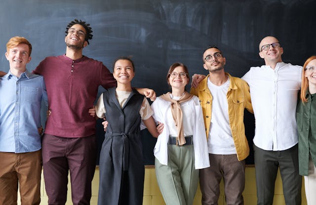 Group of adults developing emotional intelligence skills
